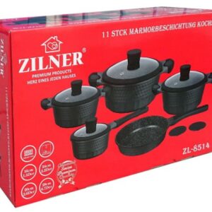 11 dalių aukštos kokybės puodu rinkinys Zilner ZL-8514