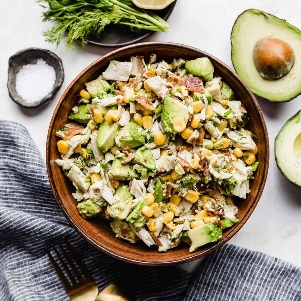 Hühnersalat mit Avocado