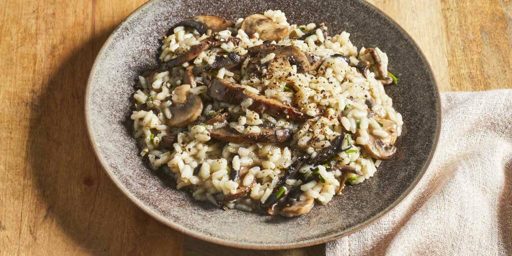 Italienisches Risotto mit Pilzen