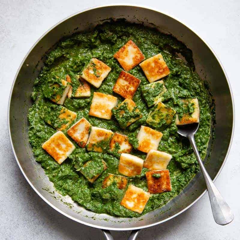 Palak Paneer (Spinat mit Käse)