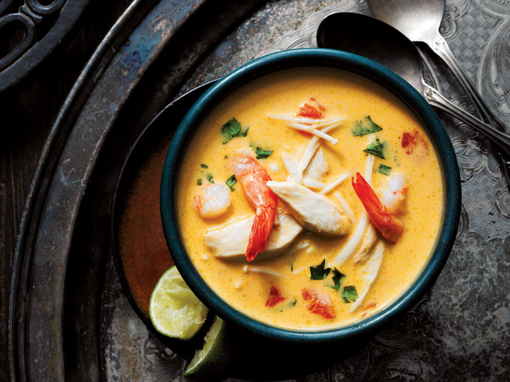 Thailändische Tom Yum Suppe