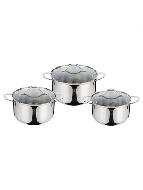 6-pcs-cookware-set-silver-jewellery-collection Berlinger Haus 6 daiktų indų rinkinys.
