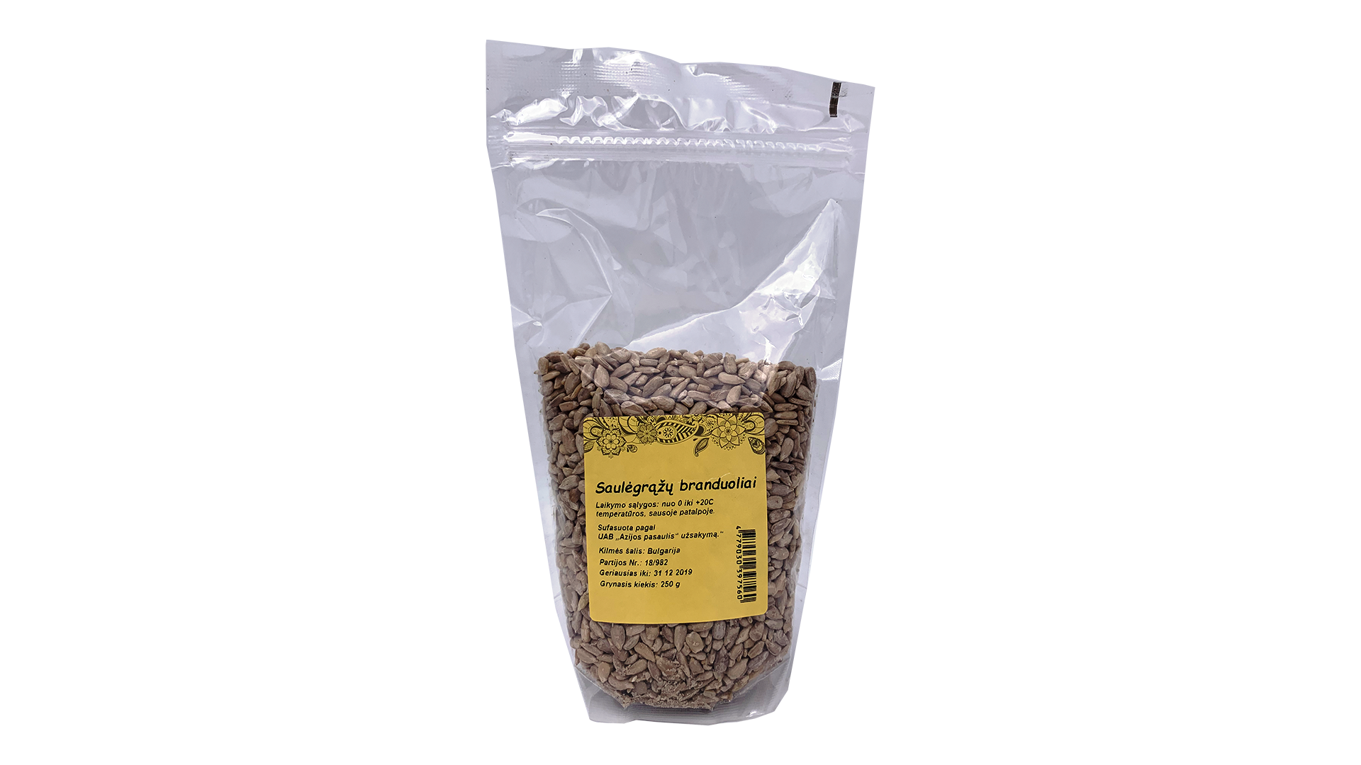 saulegrazu-branduoliai Sonnenblumenkerne, 250 g – Bild 1