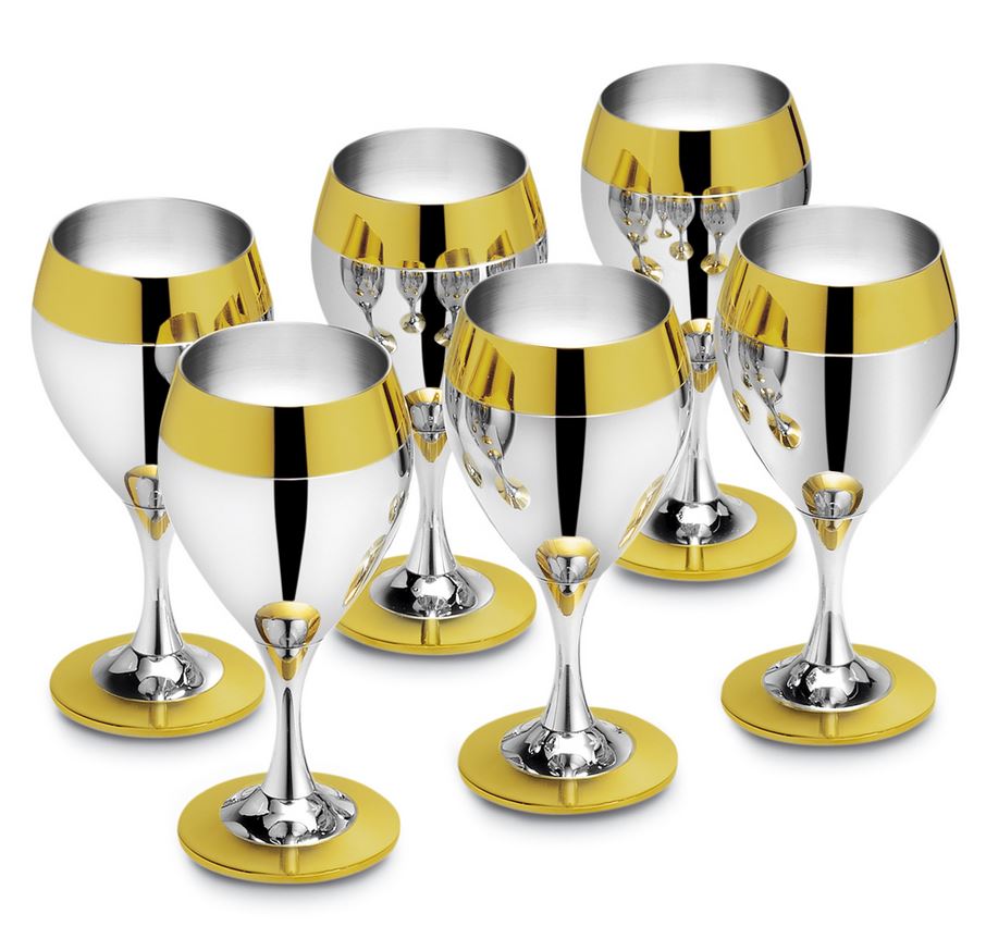 Prince Metalinis Servizas Su Paauksuotu Papuošimu 6 Asm Zepter LS-170-DG Prince Metalinis Servizas Su Paauksuotu Papuošimu 6 Asm Zepter LS-170-DG