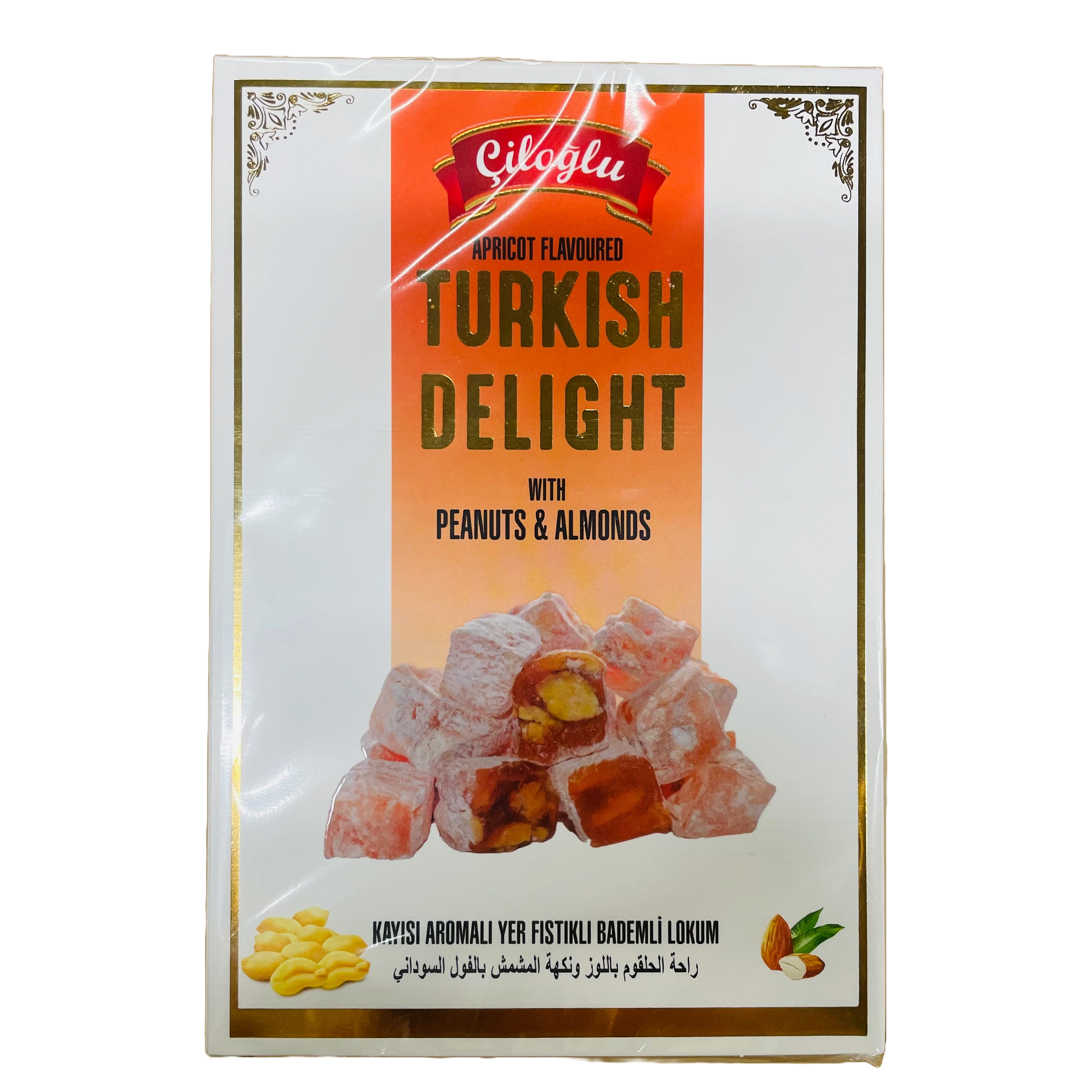 lokumas-su-migdolais-ir-zemes-ries-ciloglu-200g-1 Lokum mit Mandeln und Erdnüssen, CILOGLU, 200g – Bild 1