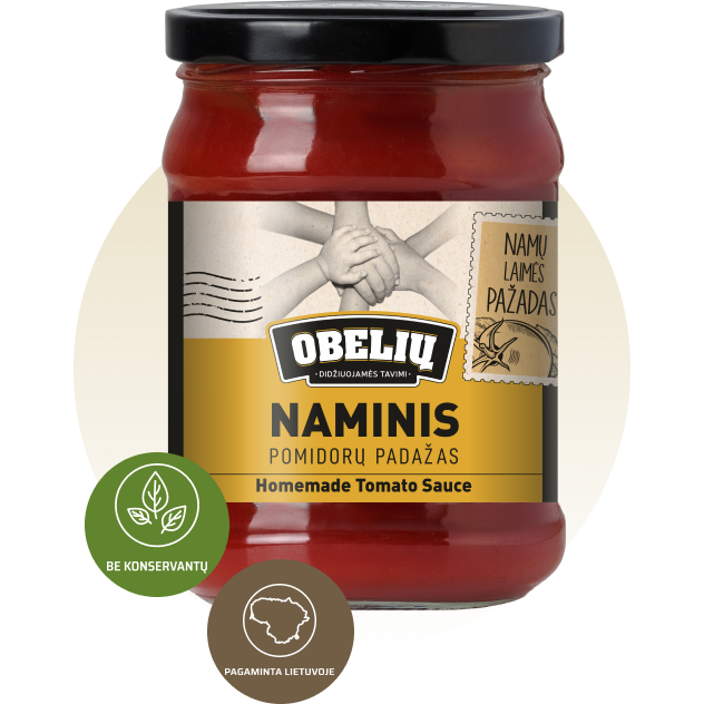 pomidoru-padazas-obeliu-naminis500g-1 Tomatensauce Obelių Naminis, 500g – Bild 1