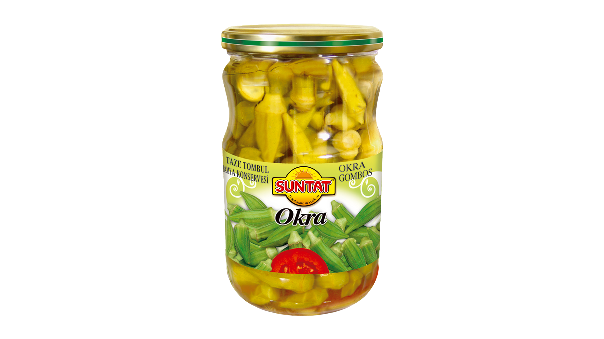 suntat-konservuotos-ybiskes-okra Eingelegte Okra (SUNTAT), 540 g – Bild 1
