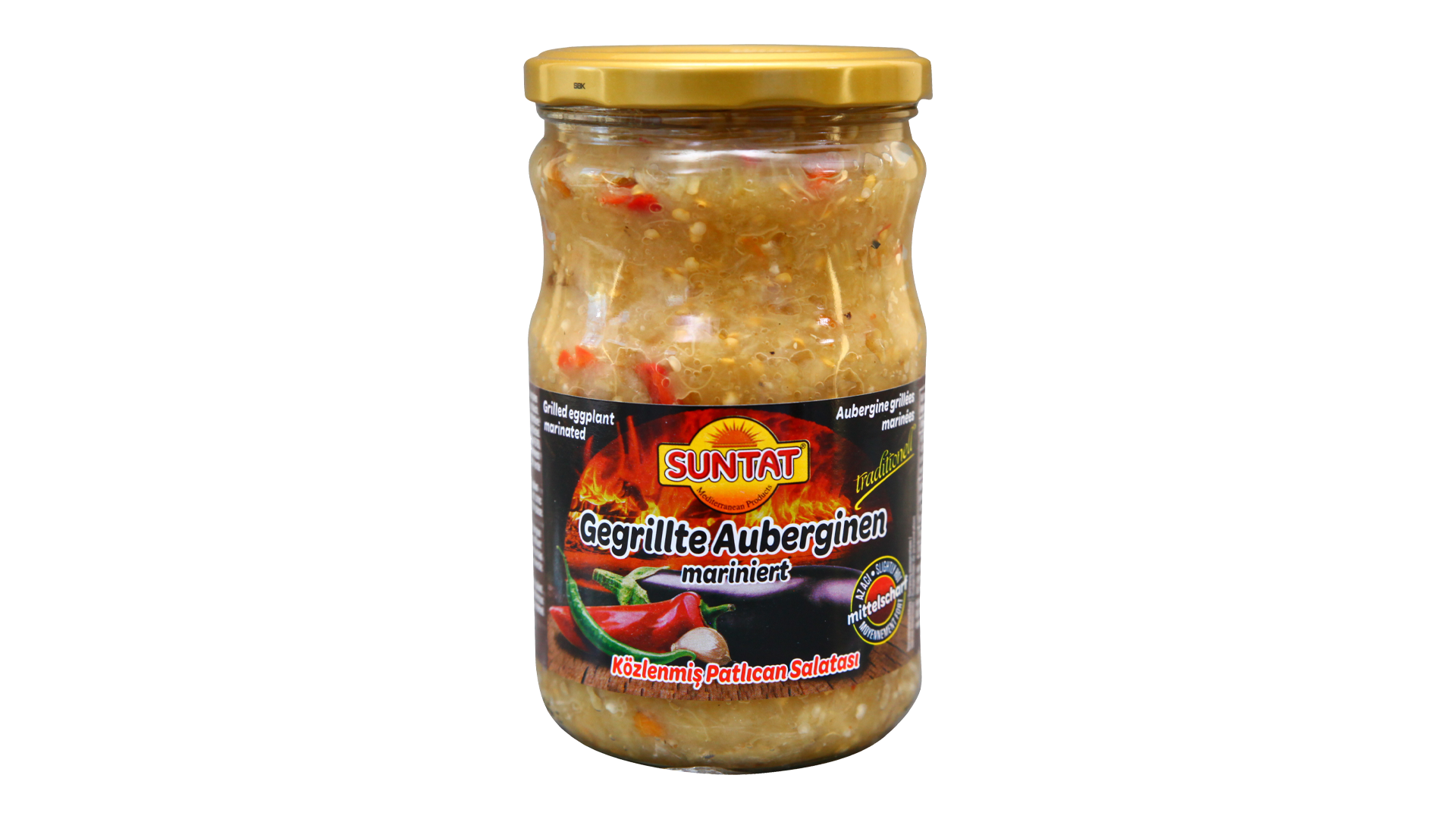 suntat-tradiciniai-ant-grotkepti-baklaz Traditionell gegrillte Auberginen SUNTAT, 590 g – Bild 1