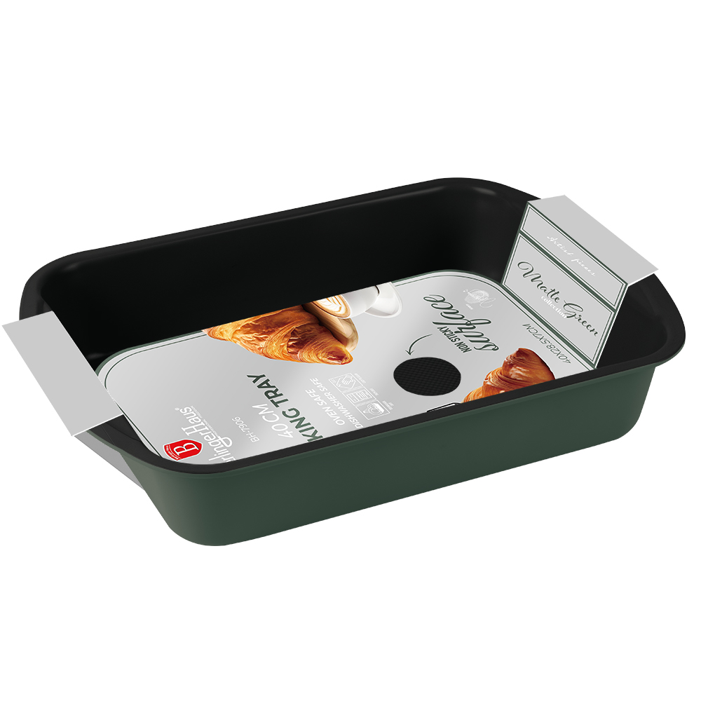 BH-7906-2 BerlingerHaus BH‑7906 Matte Green Kepimo Skarda su Tytano Danga