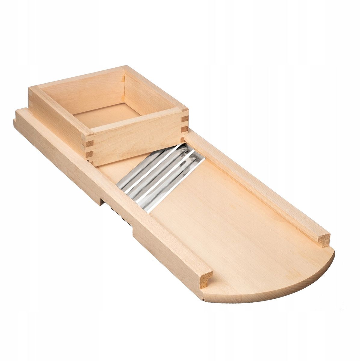 Pjaustyklė su 3 aštriais peiliais kopūstams daržovėms medinė Pjaustyklė su 3 aštriais peiliais kopūstams daržovėms medinė