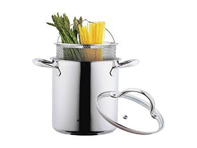 bg-6379.1puodas Bergner Nudeltopf GOURMET | 4,2 L, 3-teilig, Edelstahl – Bild 1