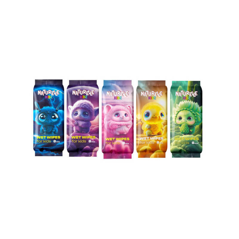 dregnos-serveteles-vaikams-naturelle-kids-8vnt- Feuchttücher für Kinder NATURELLE kids | 8 Stk., Universal – Bild 1