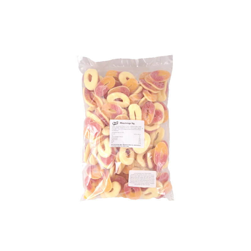 guminukai-pfirsichringe-persikiniai-ziedeliai-1kg Trolli Gummibärchen "Pfirsichringe" | 1 kg – Bild 1