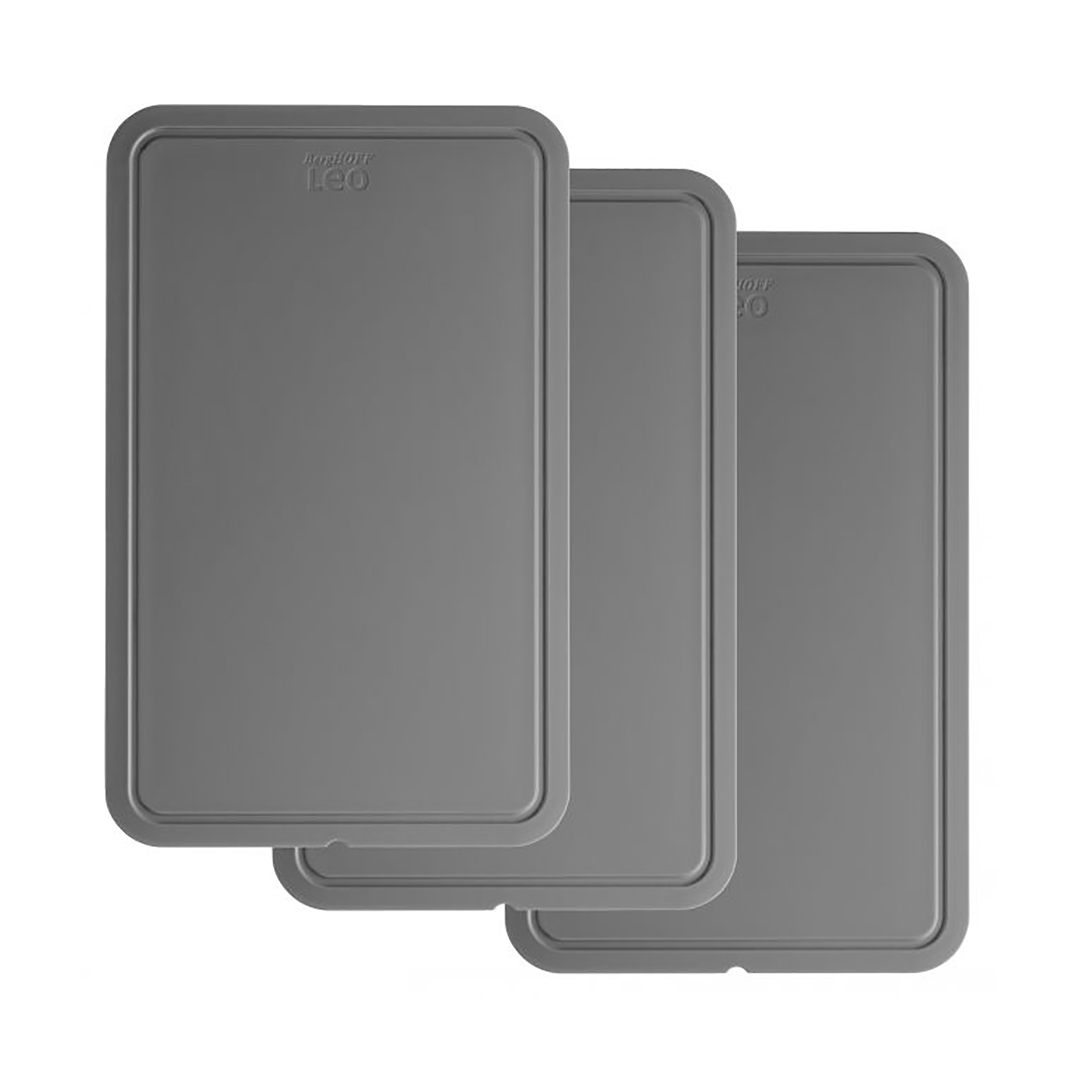 3-vienetu-pjaustymo-lentu-rinkinys-berghoff-3950368 BergHOFF 3er-Set Schneidebretter Legacy | Dunkelgrau, mit Saftrille – Bild 1