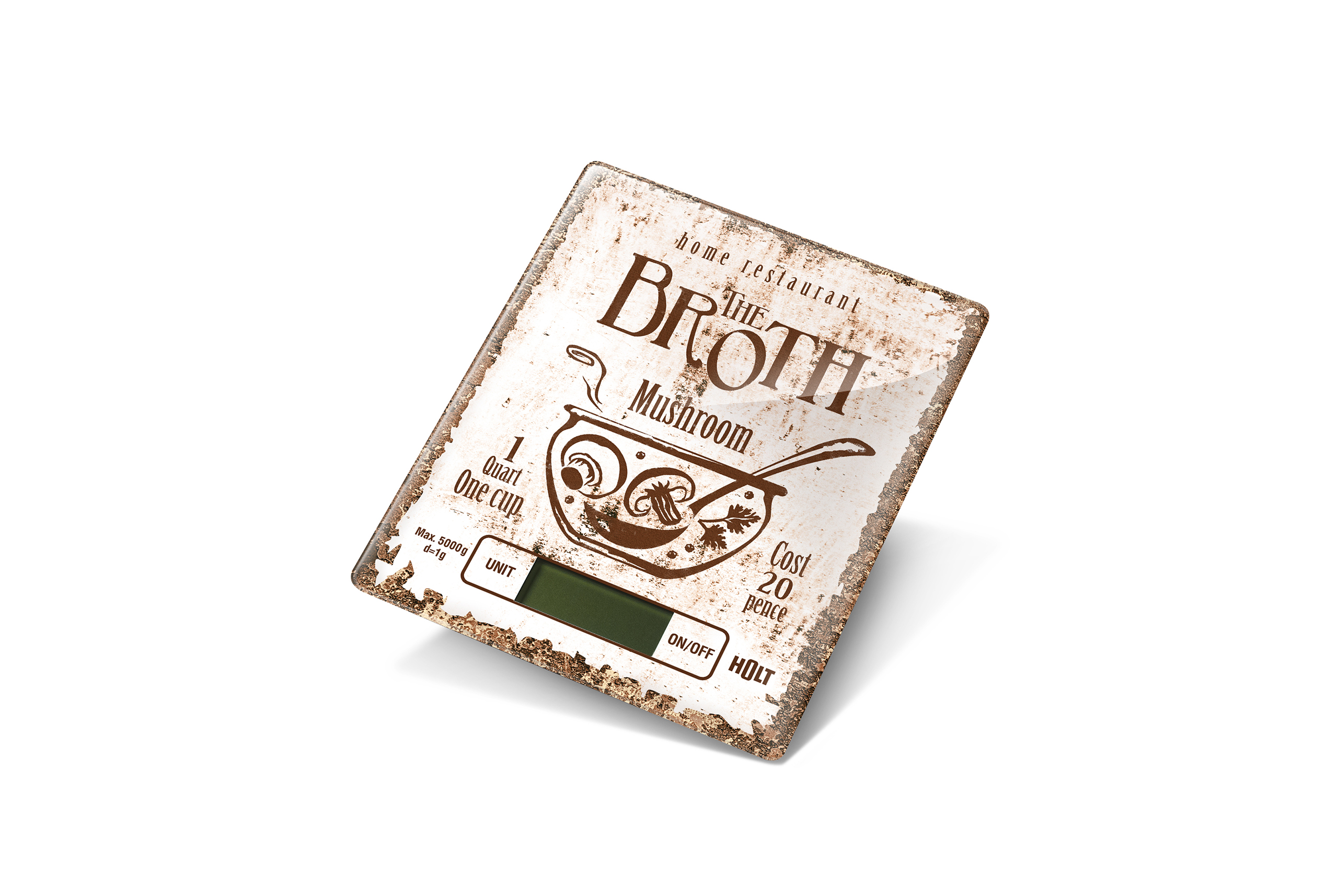 Virtuvines-Svarstykles-Holt-HT-KS-004-Poster HOLT Küchenwaage HT-KS-004 Poster | Bis zu 5 kg, 1 g Genauigkeit, Tara-Funktion – Bild 1