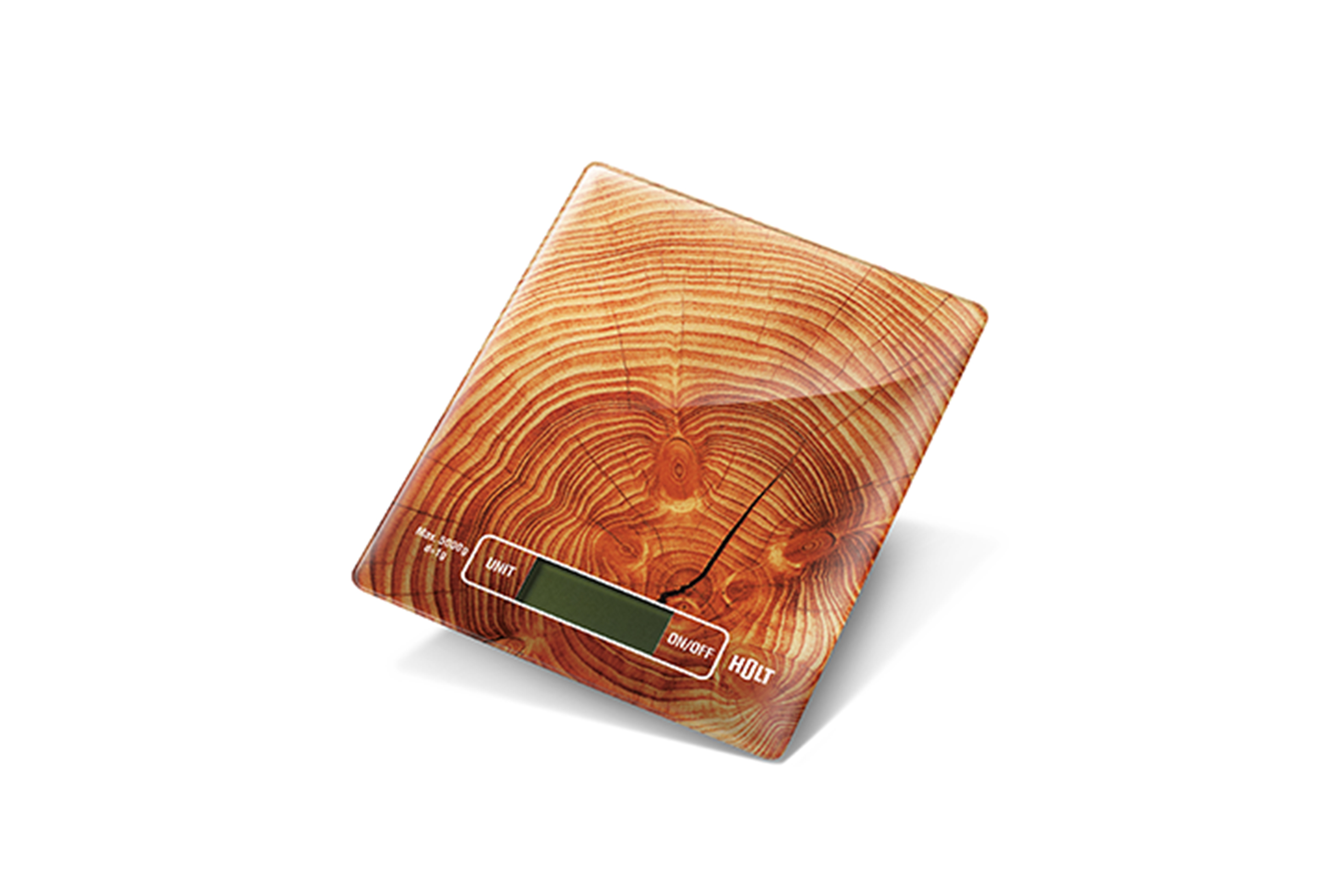 Virtuvines-Svarstykles-Holt-HT-KS-004-Wood HOLT Küchenwaage HT-KS-004 Wood | Bis zu 5kg, 1g Genauigkeit, Tara-Funktion – Bild 1