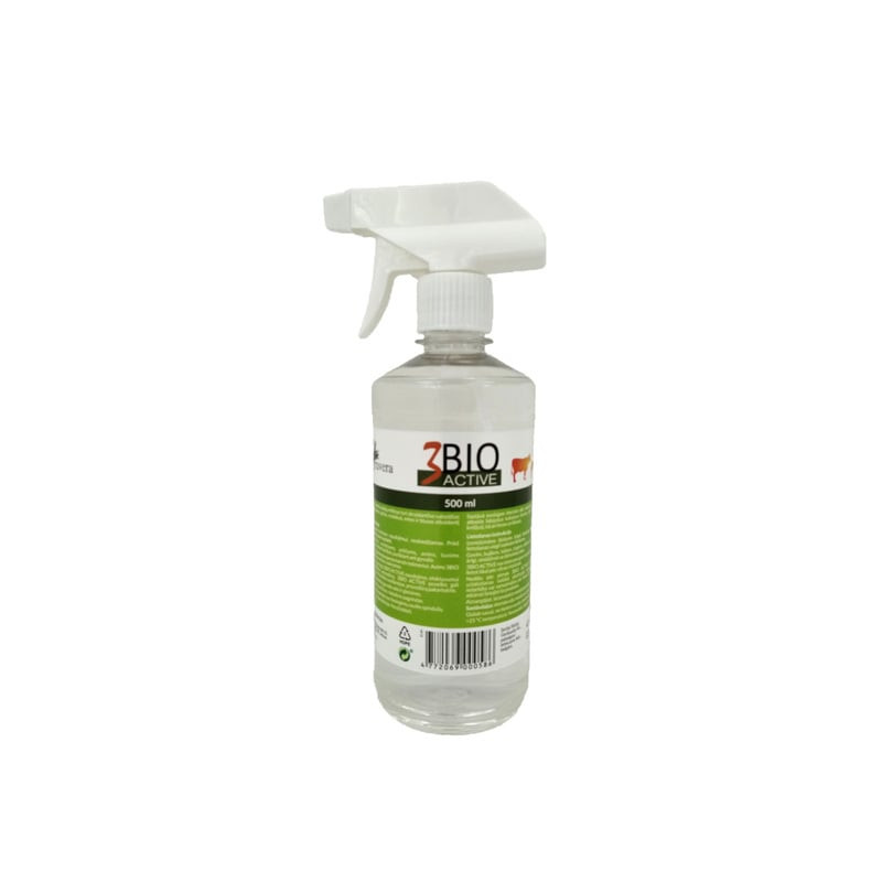bio-active-vabzdzius-atbaidantis-repelentas-gyvunams-500ml BIO Aktiver Insektenschutz Repellent für Tiere, 500ml | Mit ätherischen Ölen – Bild 1