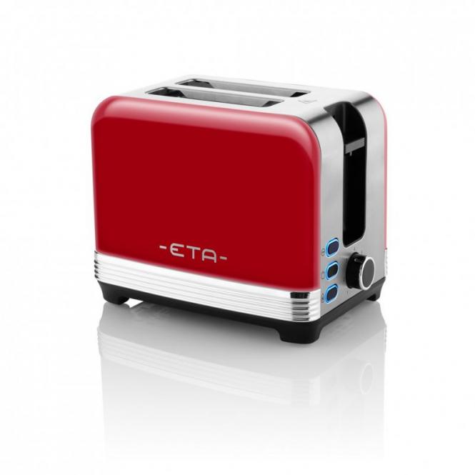 eta916690030_1 Retro-Toaster ETA STORIO | Rot, für 2 Scheiben – Bild 1