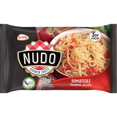 greitai-paruosiami-makaronai-pomidoru-skonio-nudo-maiselis-70g-1 NUDO greitai paruošiamų makaronų pomidorų skonio pakuotė maišelyje