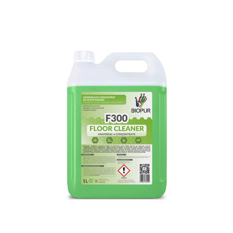 grindu-ploviklis-biopur-universalus-koncentratas-f3005l Universal Bodenreiniger Biopur F300, 5L | Konzentrat, professionell – Bild 1