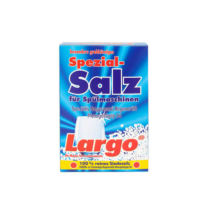 indaploviu-druska-largo-12kg Spülmaschinensalz LARGO, 1.2kg | Schutz vor Kalk – Bild 1
