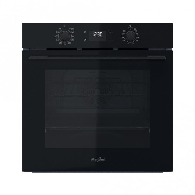 omk58cu1sb-orkaits Whirlpool Elektro-Backofen OMK58CU1SB | Cook3, Katalytische Wände und 71 l | Schwarz, A+ Klasse – Bild 1