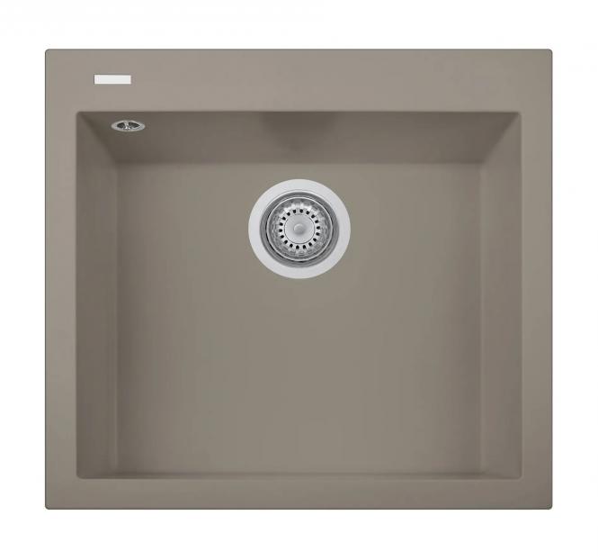 on5610_rudaargano Steinmasse Spüle Plados-Telma Cube | Mit ARIAPURA, Betonfarbe – Bild 1