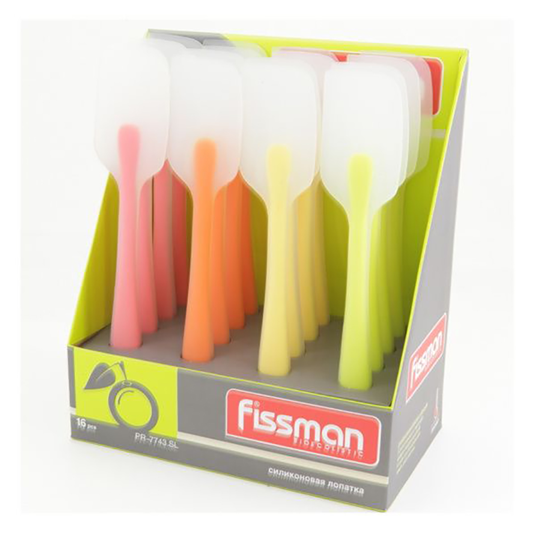 silikonine-mentele-fissman-7743 Fissman Silikonspatel AQUARELLE | 26,5 cm, Hitzebeständig – Bild 1