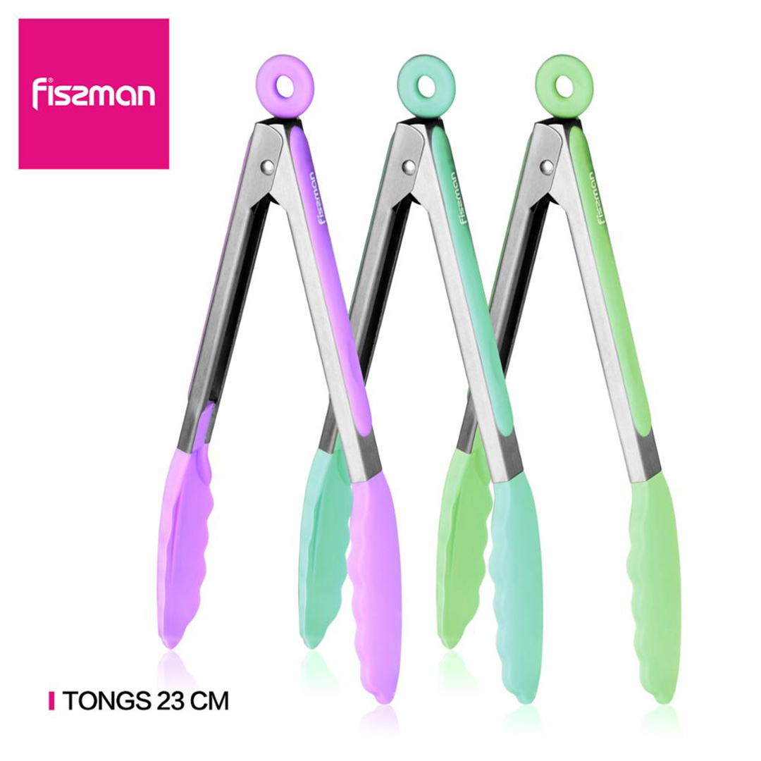 silikonines-znyples-fissman-8743 Fissman Silikonzange | 23 cm, mit Verriegelungsmechanismus – Bild 1