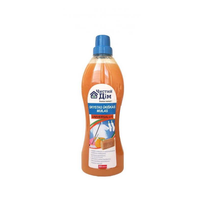 skysta-skalbimo-valymo-priemone-ukiskas-muilas-1000ml Flüssige Kernseife, Universal, 1000ml | Zum Waschen und Reinigen – Bild 1