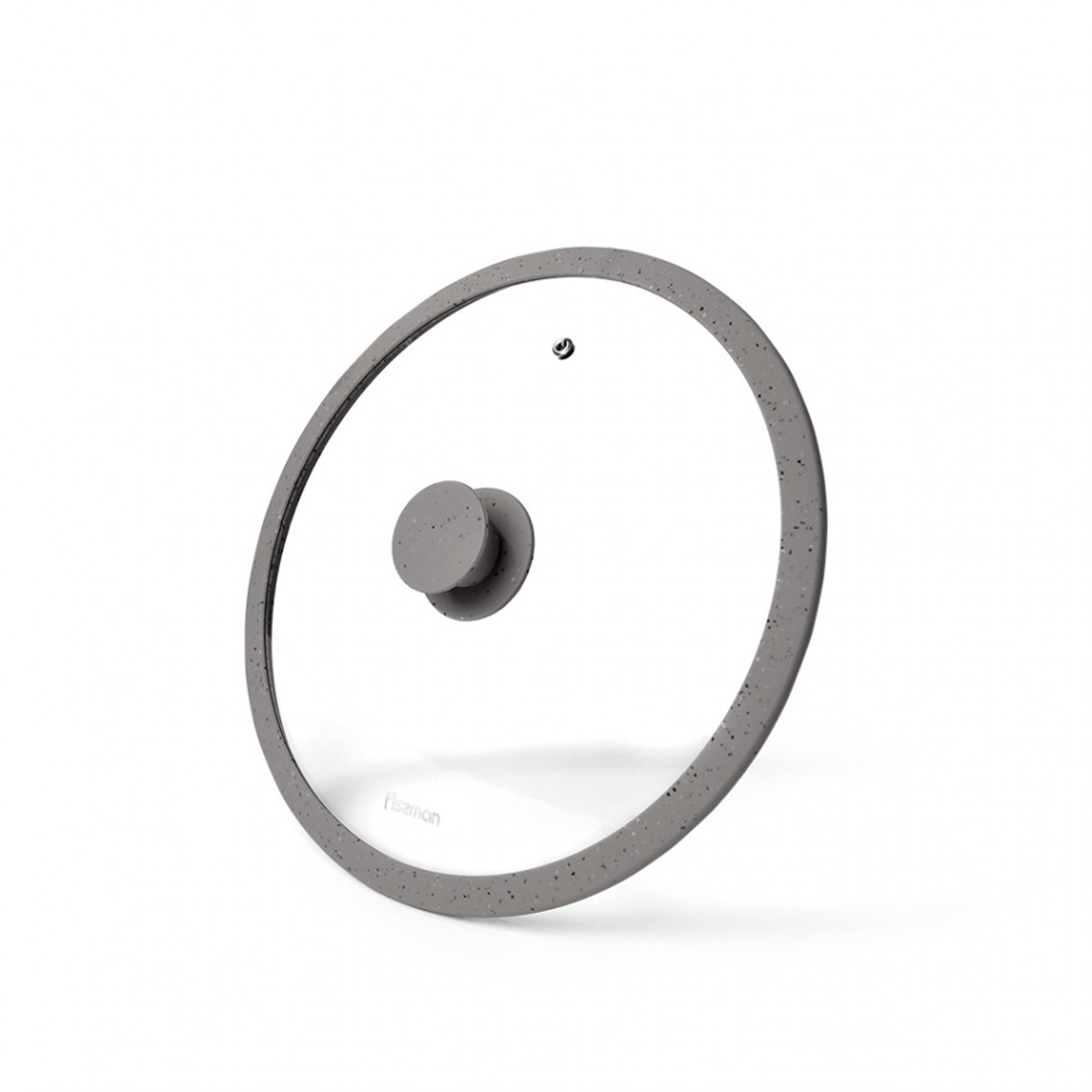 stiklinis-dangtis-fissman-9924 Fissman Universaldeckel mit Silikonrand Arcades | 26 cm – Bild 1