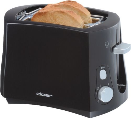 01_CLO3310 CLOER Toaster CLO3310 | 825 W, Schwarz, Zentrierung, Brötchenaufsatz – Bild 1