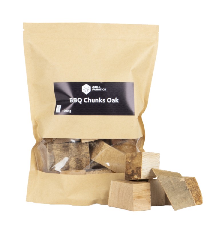 01_RSK1353 GRILL FANATICS Eichenholz-Chunks zum Räuchern RSK1353 | Scharfes, pikantes Aroma, Eichenholzart – Bild 1