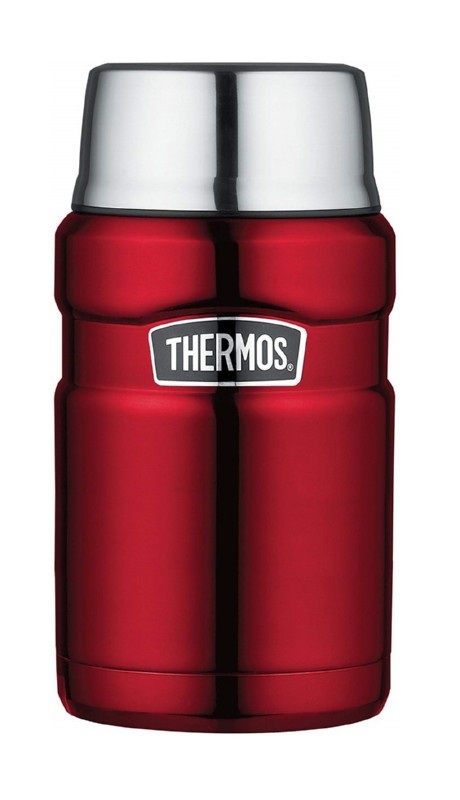 01_THSK3020CR THERMOS Speisebehälter THSK3020CR 710 ml | Rot, hält 14 Stunden warm, Edelstahl – Bild 1