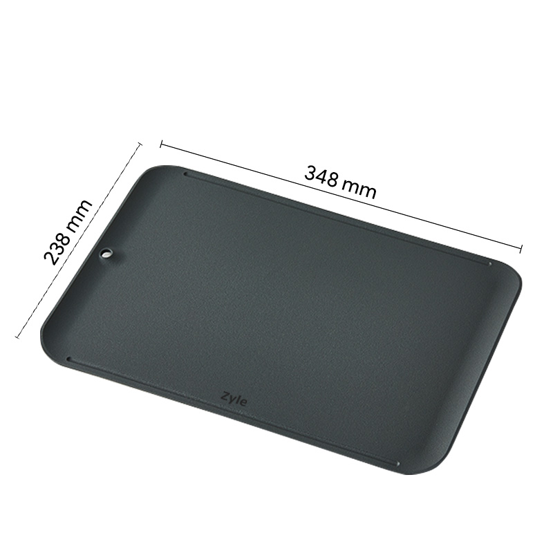 01_ZY341CBDG ZYLE Kratzfeste Schneidebrett ZY341CBDG | Flexible TPU-Beschichtung, 99,9 % antibakterielle Oberfläche, 348x238 mm – Bild 1