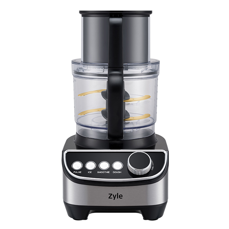 01_ZY412FP ZYLE Küchenmaschine ZY412FP | 1300 W, 7 Funktionen (Reiben/Zerkleinern), Titanbeschichtete Klingen – Bild 1