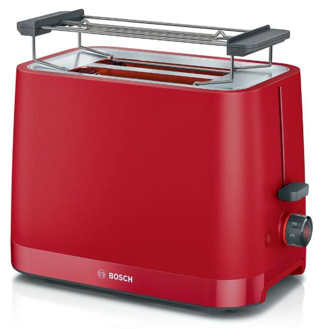94758bb1-c143-4ac8-9a3b-ce736061fb32 Bosch Toaster TAT4M223 DesignLine, 950 W | Rot, Auftaufunktion – Bild 1