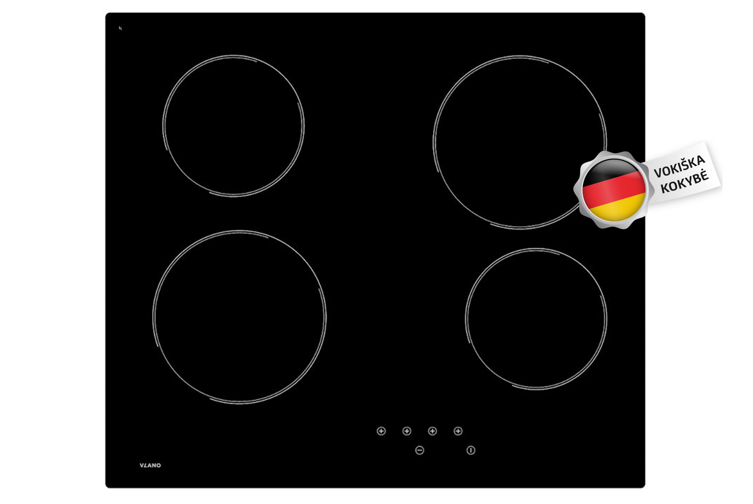 Elektrine-Kaitlente-Vlano-VC-604-2-1-scaled VLano Elektro-Kochfeld VC 604 | Sensorsteuerung, 6000 W Gesamtleistung, Automatisches Ankochen – Bild 1