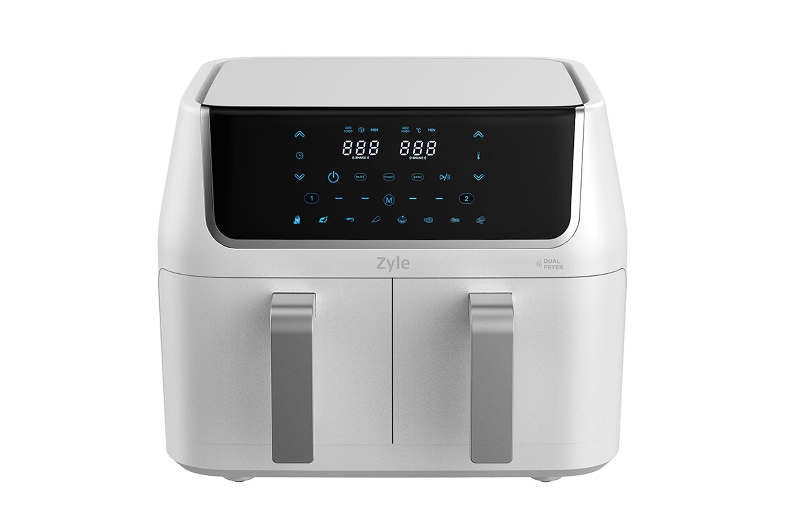 Karsto-oro-gruzdintuve-ZY009WDAF Zyle Doppel-Heißluftfritteuse ZY009WDAF | 10 L (2 x 5 L), 1800 W, 8 Programme – Bild 1