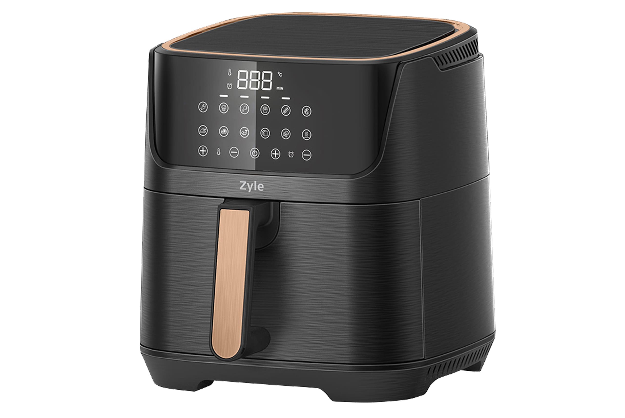 Karsto-oro-gruzdintuve-ZY885RAF ZYLE Heißluftfritteuse ZY885RAF | 1800 W, 7 L Fassungsvermögen, 12 Programme, Touchscreen – Bild 1