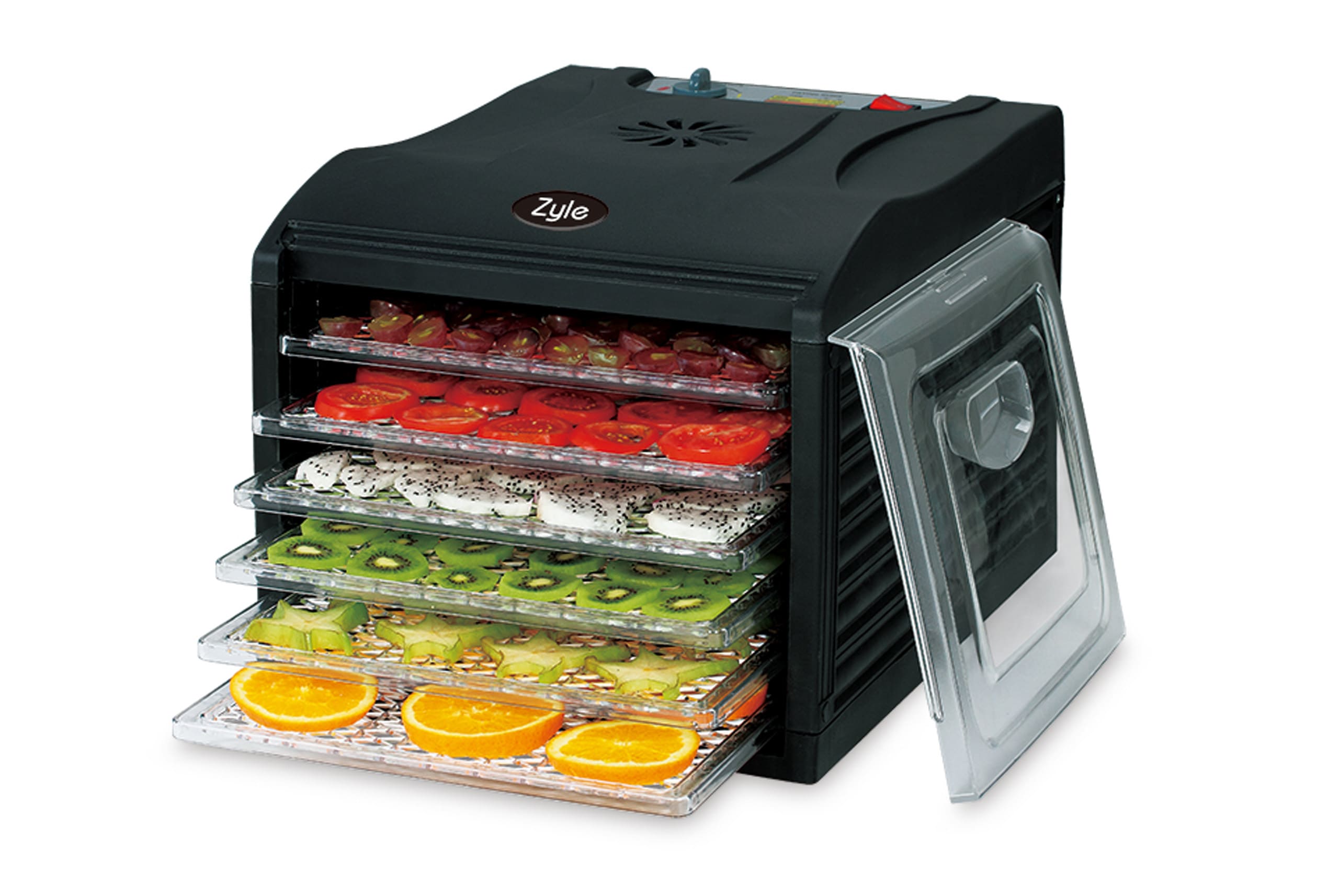 Maisto-dviozykle-ZY333FD ZYLE Dörrgerät für Obst ZY333FD | 500 W, 7 Ablagen (mit flexibler Ablage für Beeren), 35-70°C – Bild 1