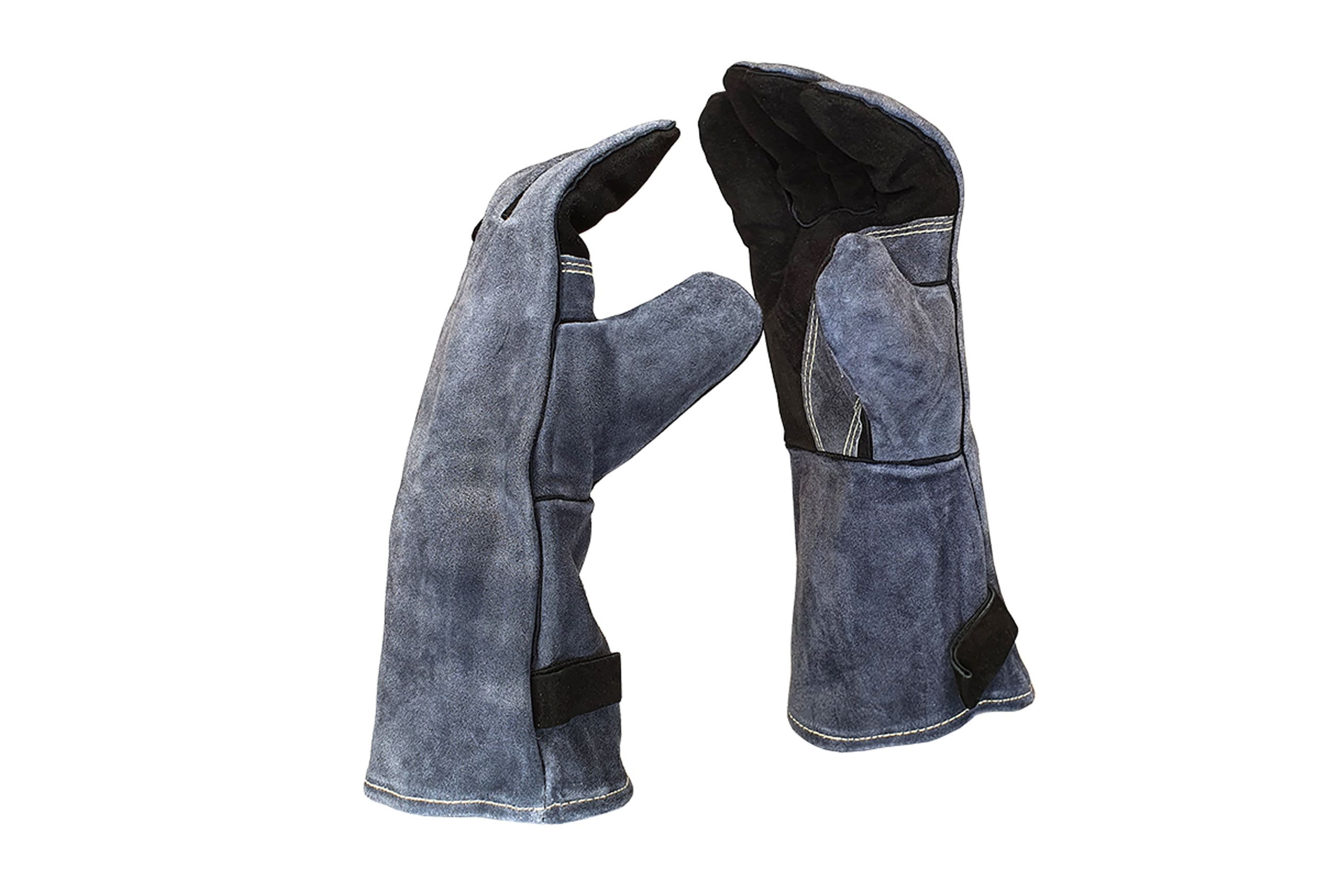 Pirstines-ZY247GL-1 ZYLE Hitzebeständige Handschuhe ZY247GL | 35 cm Länge, Spaltleder vom Rind, für Grills – Bild 1