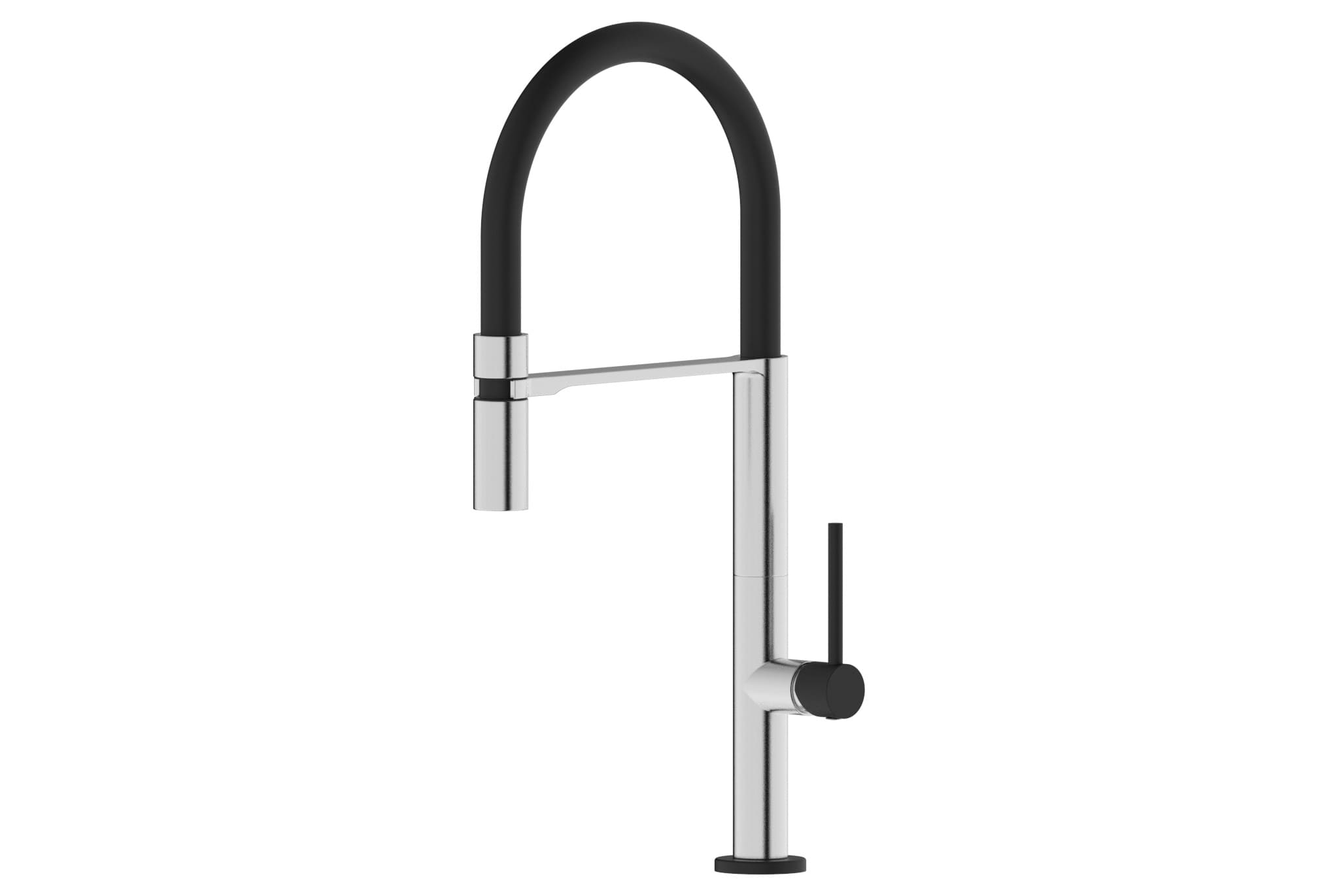 Stern-Brush-Black GÜNTER&HAUER Küchenarmatur STERN Gebürstet Schwarz | Einhebelmischer, 360° Drehung, 8 l/min Verbrauch – Bild 1