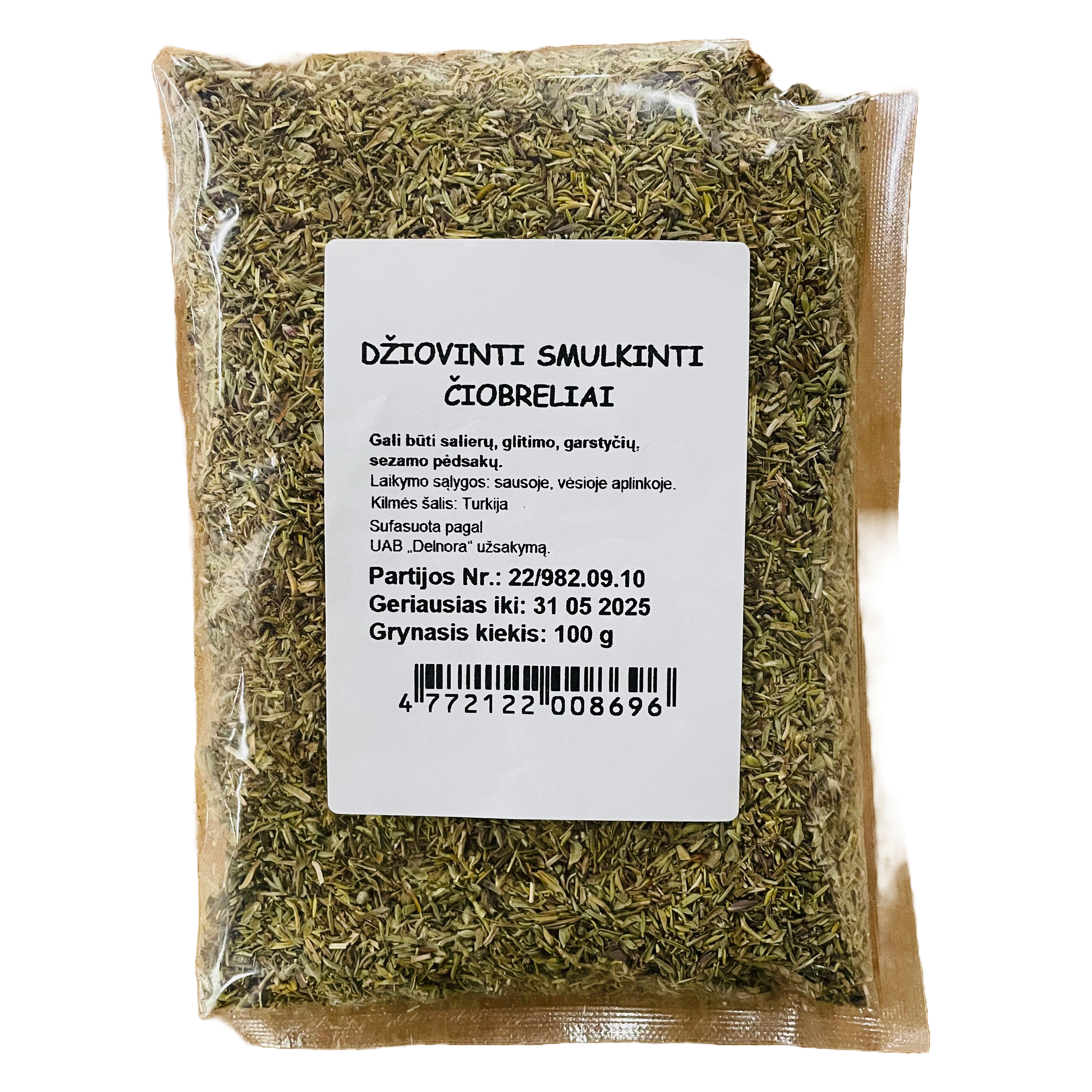 ciobreliai-smulkinti-dziovinti-100-1 Thymian fein gehackt, getrocknet, 100 – Bild 1