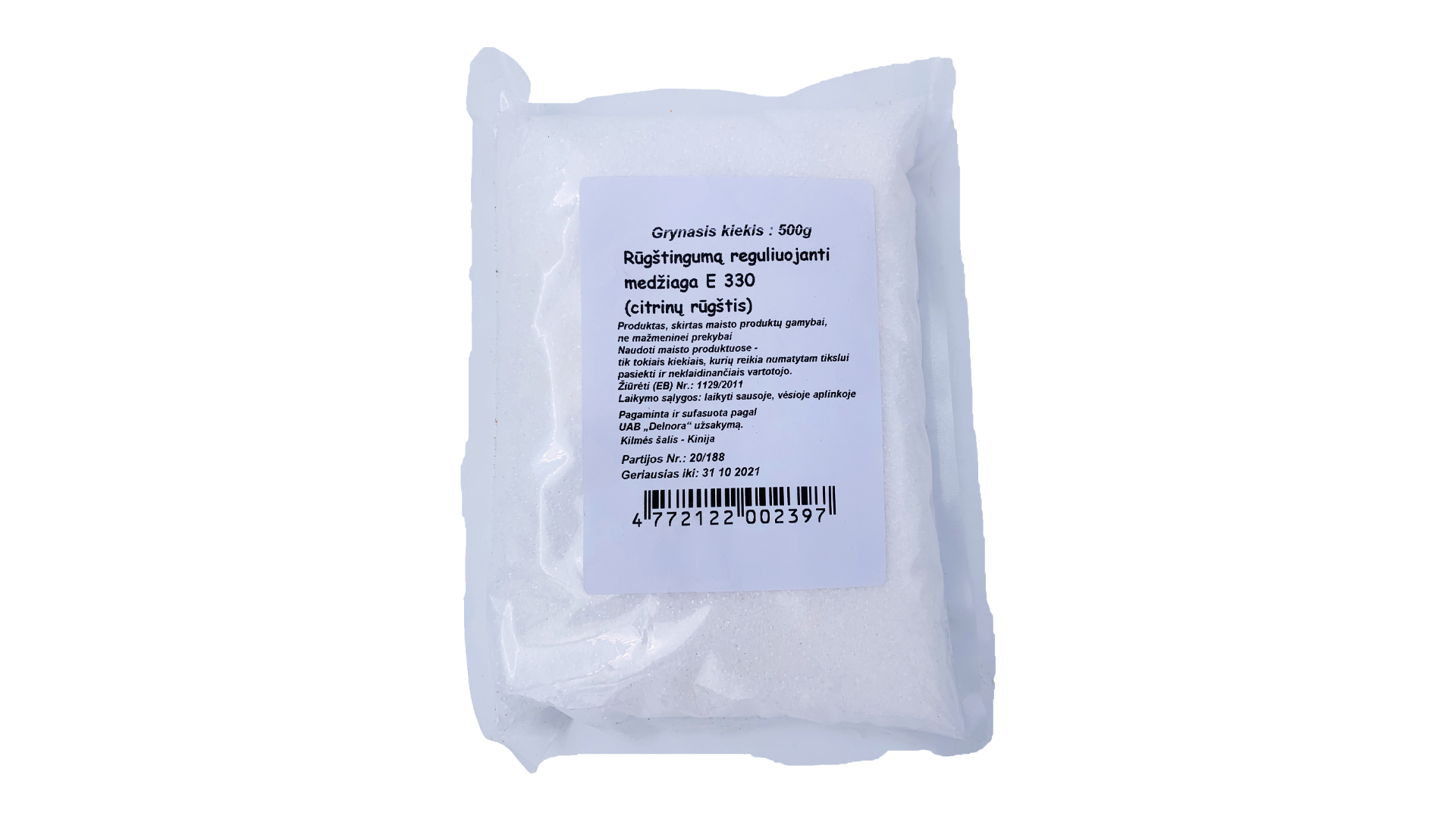 citrinu-rugstis Zitronensäure, 500 g – Bild 1