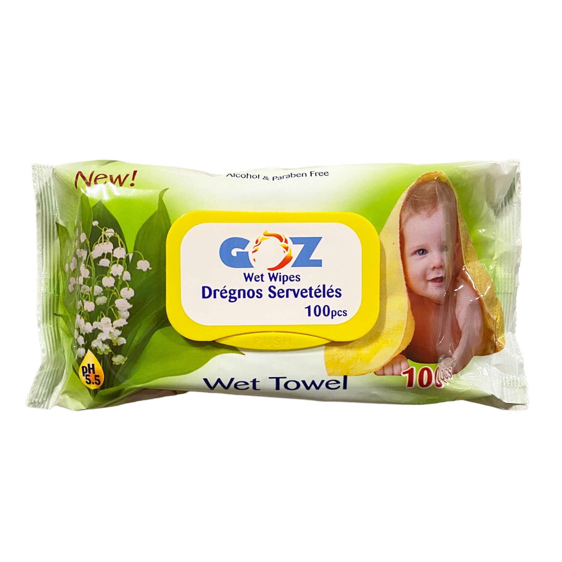 dregnos-serveteles-kudikiams-leliju-kvapo-goz-100-vnt-1 Feuchttücher für Babys mit Lilienduft GOZ, 100 Stk. – Bild 1