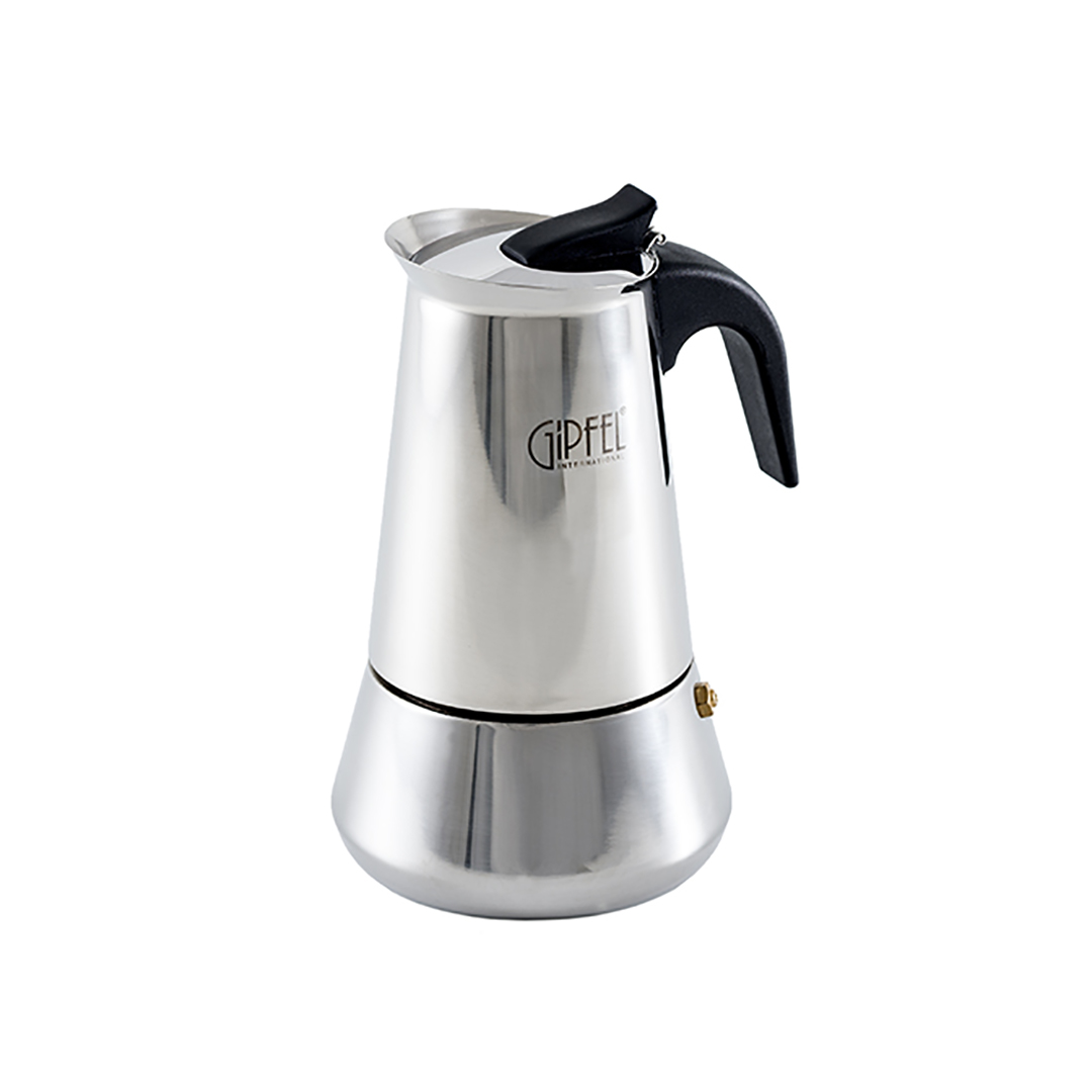 espresso-kavinukas-gipfel-5327 GIPFEL Espresso Kaffeekocher IRIS 5327 | 450 ml, Edelstahl, Induktionsgeeignet – Bild 1