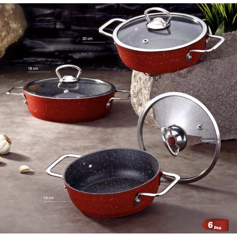 gyliu-keptuviu-rinkinys-6-daliu-bonera-marbella-5 Set aus 6 tiefen Pfannen BONERA MARBELLA – Bild 1