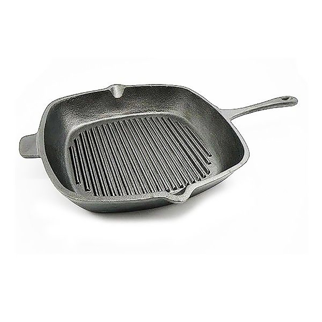 ketaus-keptuve-gipfel-2151 GIPFEL Ketaus Keptuvė Grill DILETO 28 cm | Hochwertiges Gusseisen, geeignet für Induktion und Backofen – Bild 1