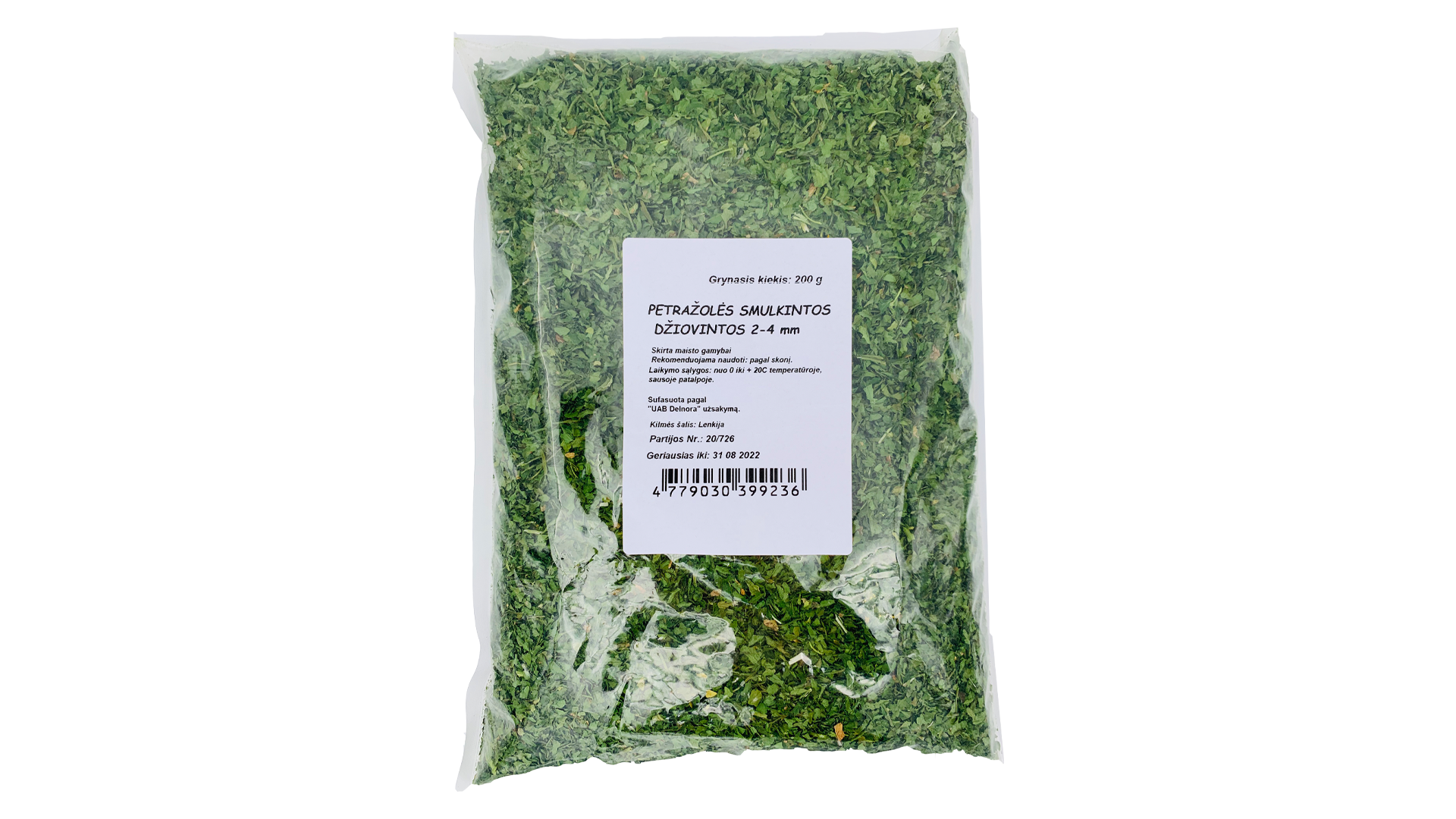 petrazoles-smulkintos-dziovintoszalios Gehackte, getrocknete Petersilie (grün), 200 g – Bild 1